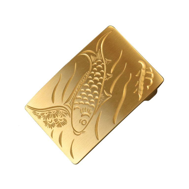 Solid Brass Plate Fish Buckle