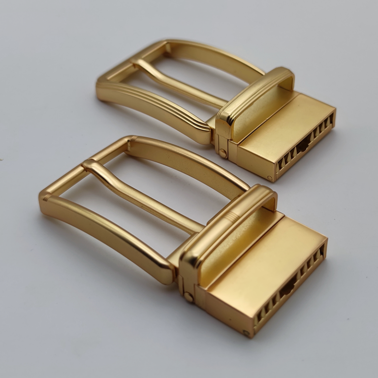 35MM Matte Gold Reversible Pin Buckle
