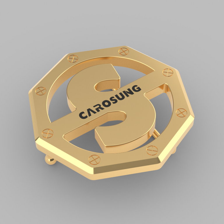 Custom 3D Octagon Plate Buckle