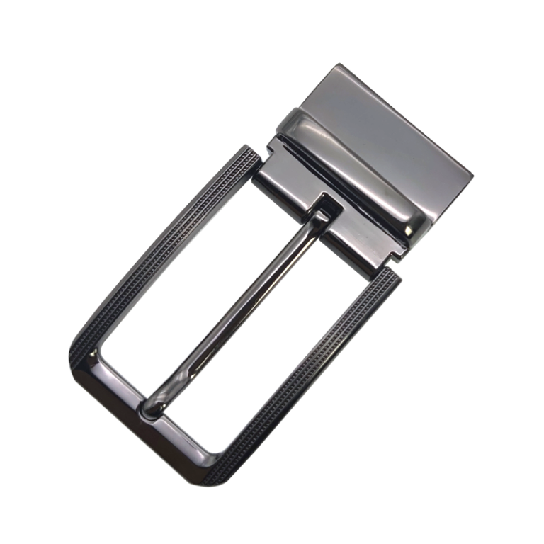 Gunmetal Pin Buckle For Reversible Men Belt