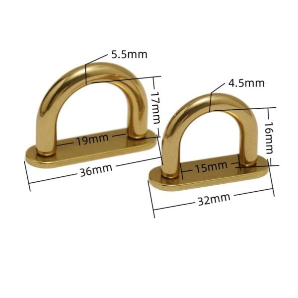 BRASS D RING 5