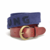 2 canvas leather belt