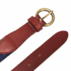 4 canvas leather belt