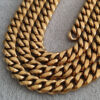 15mm 24k gold pvd coating bag chain