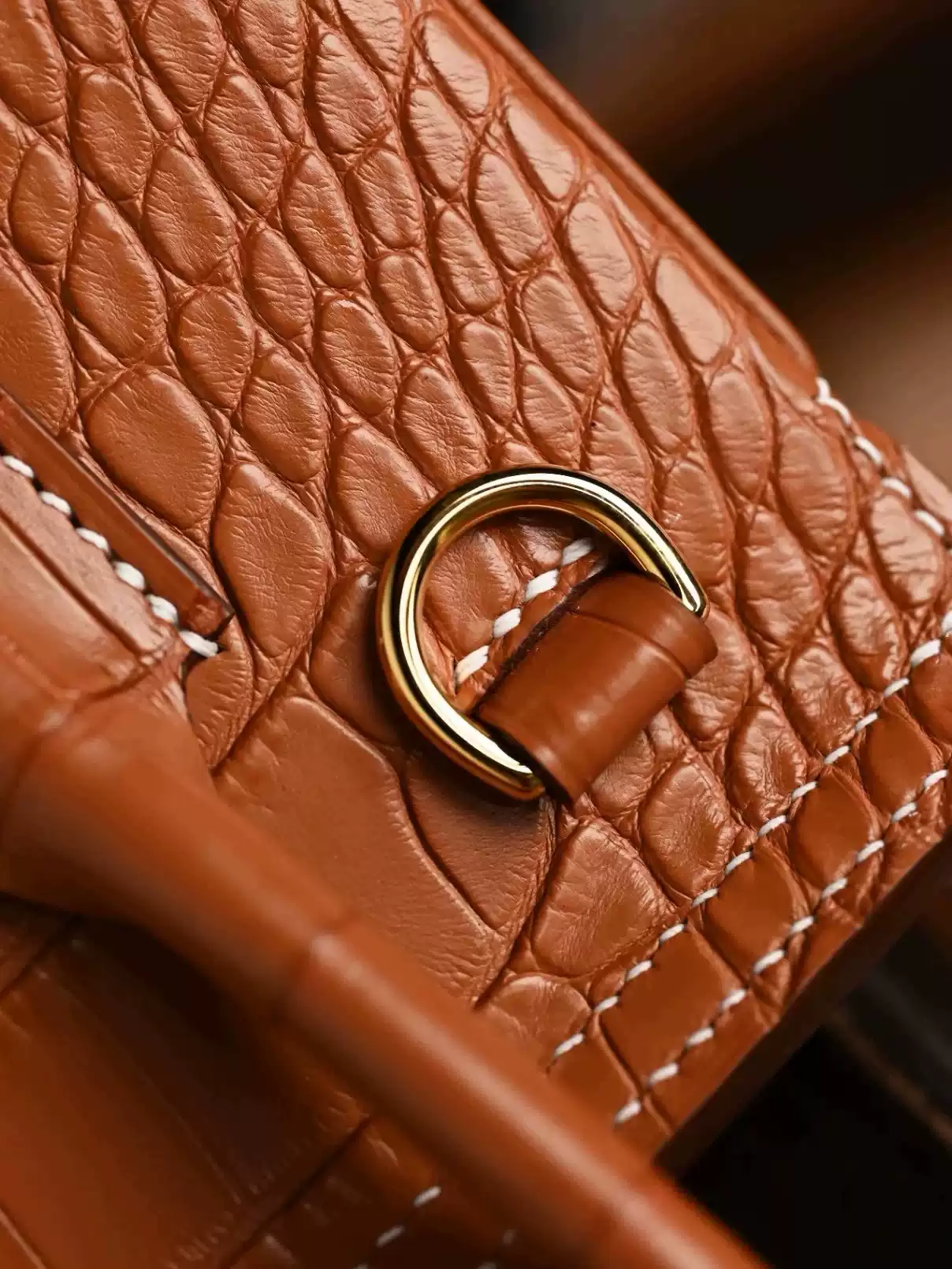 D ring for leather bag