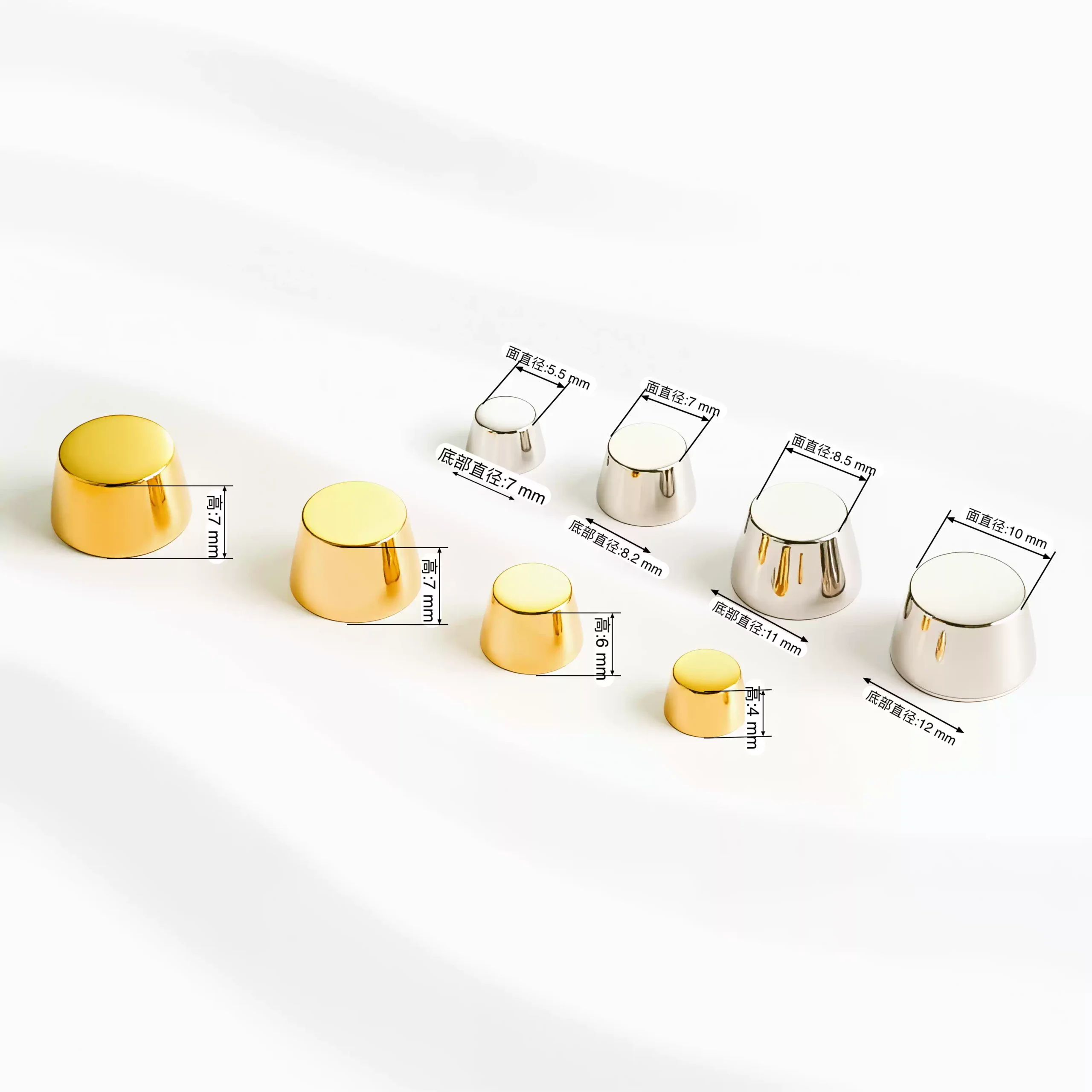 Protective Feet for Kelly Bags with different sizes scaled