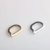 Square Edge SS D Ring for Bag