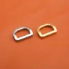 Square Edge SS D Ring for Bags