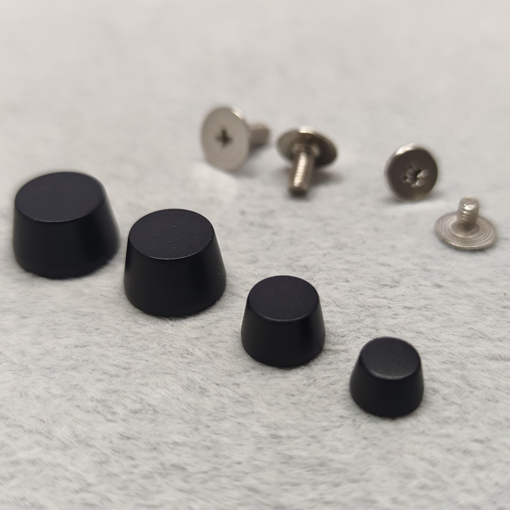 stainless steel matte black bag feet