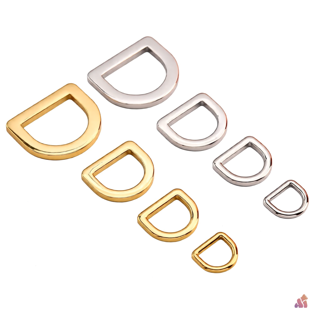 Anillo en D para bolso de cuero