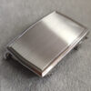 Silver Brushed Plate Automatic Buckle