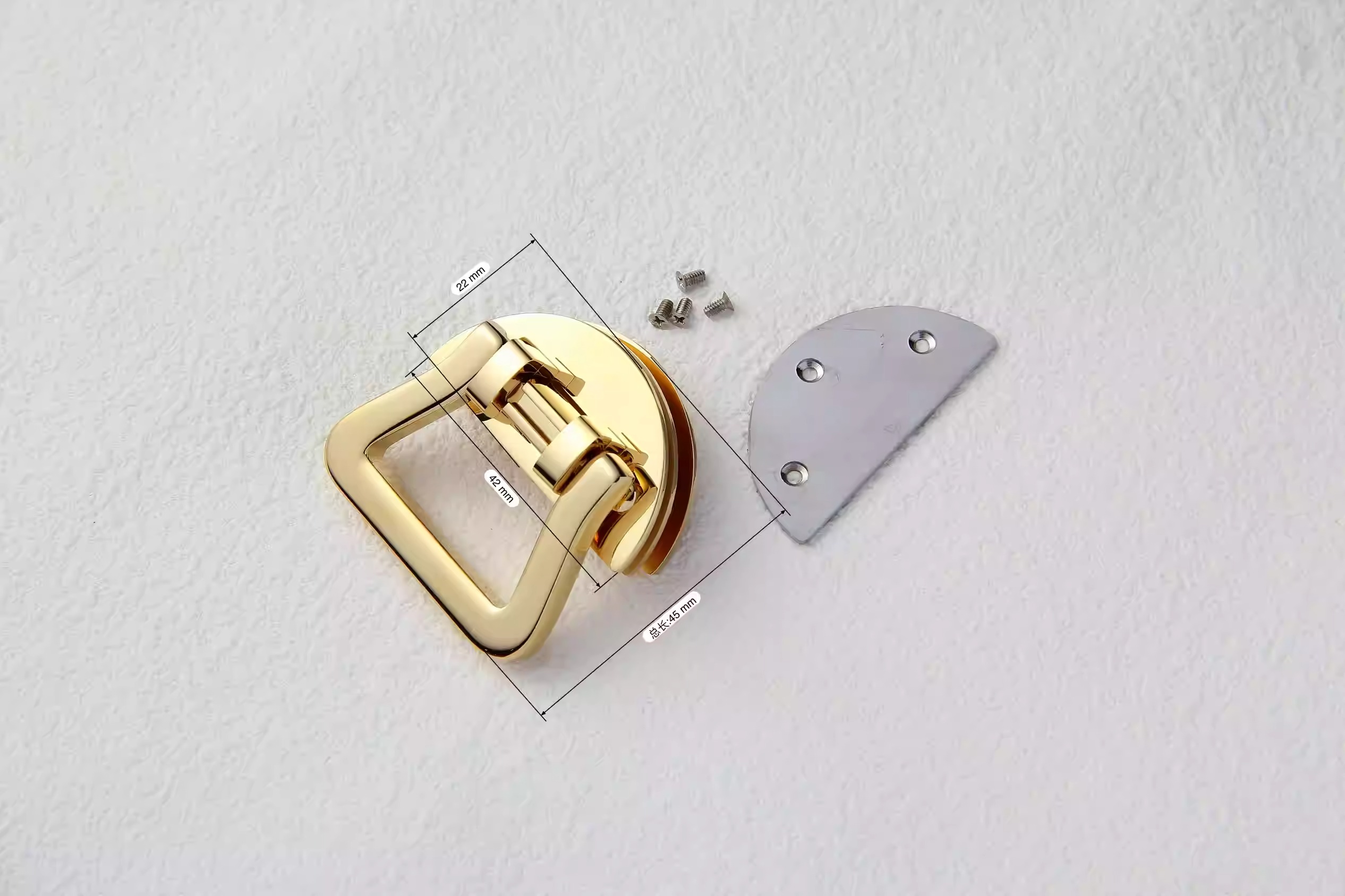 Stainless steel bag lock 2