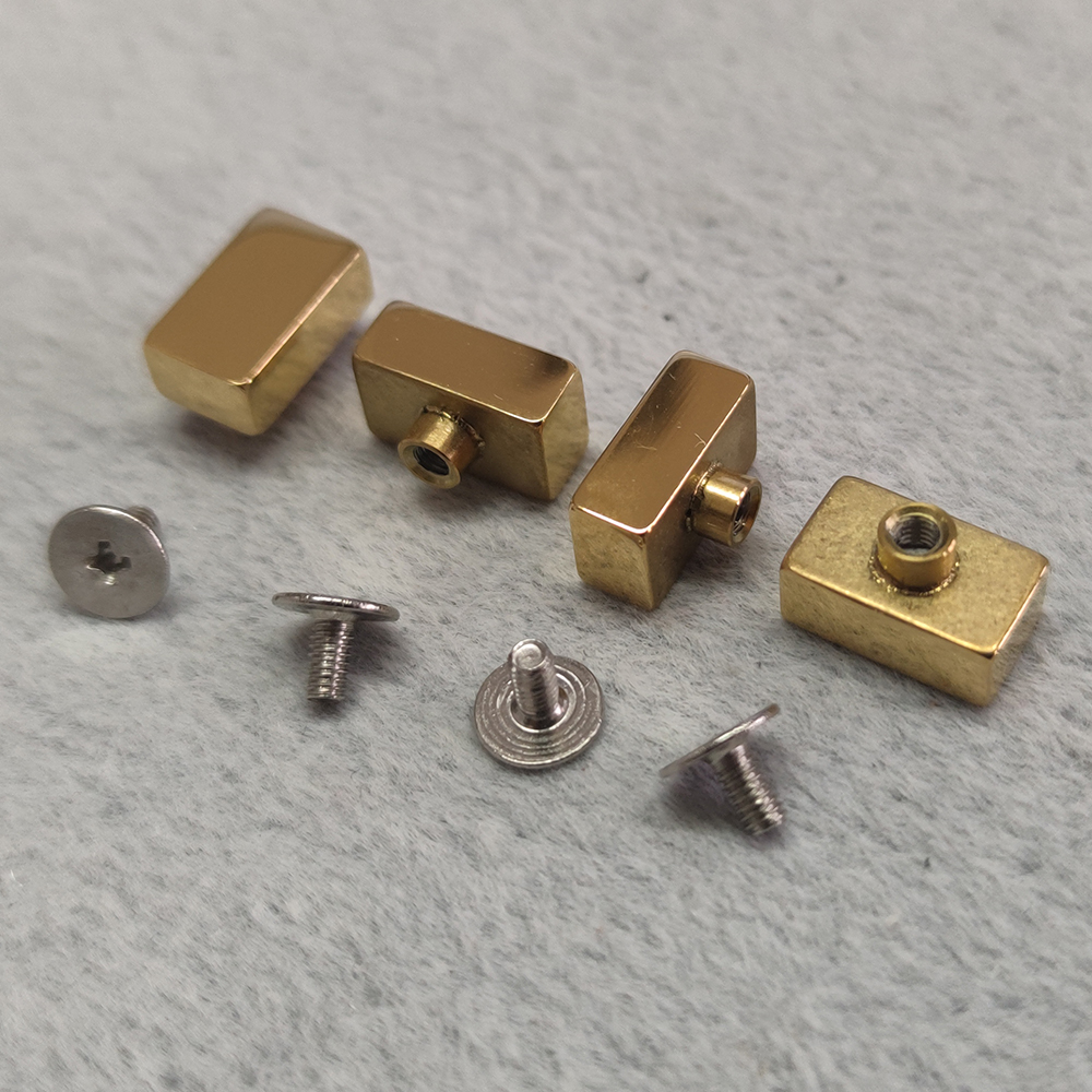 luxury steel gold bag feet