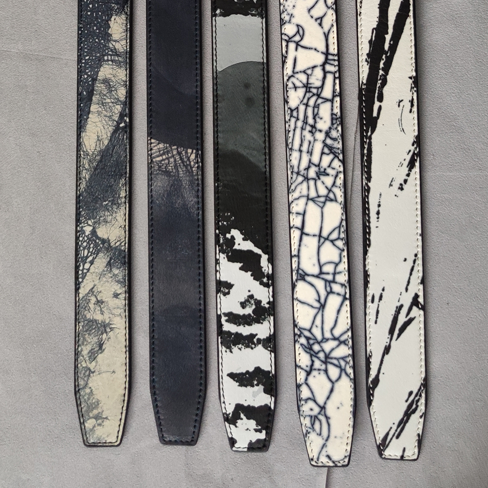 printing pattern leather belt