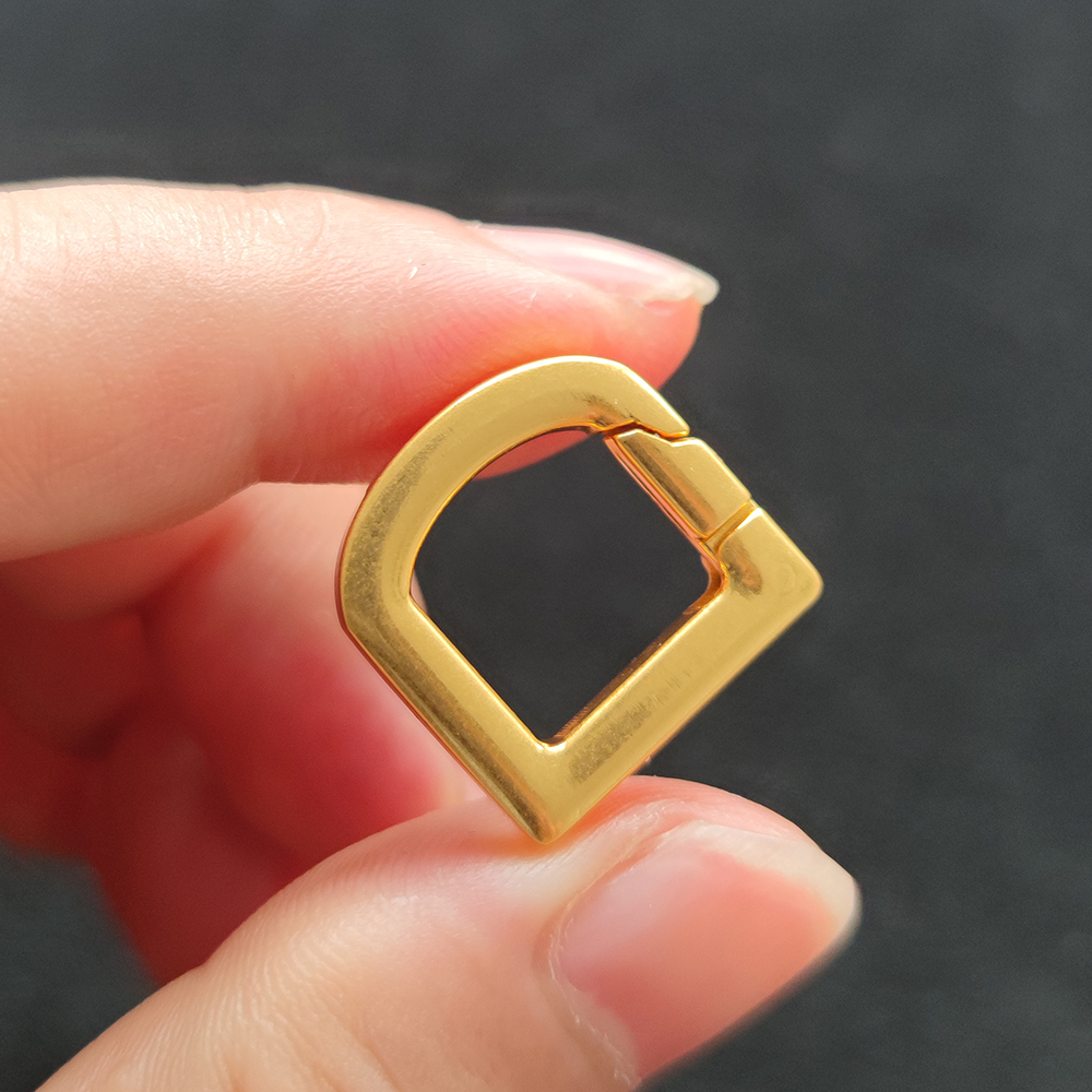 snap D ring buckle