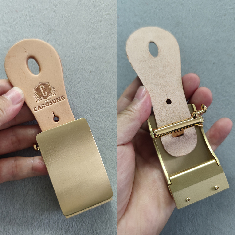 vegetable tanned leather belt holder